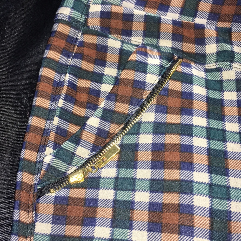 Warm plaited fitted pants